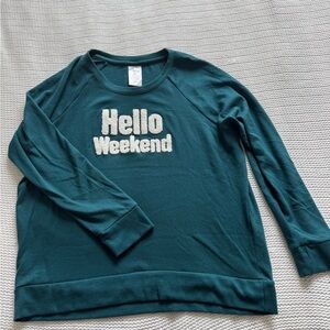 Secret Treasures Teal Sweatshirt size medium.
